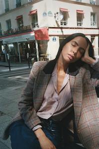 Mosh Mosh: Mos Mosh Heyanno: Brave Check Blazer. FoxTrot