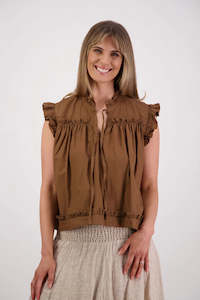 Briarwood: Briarwood: Skye Top. Tan.