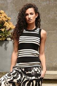 Cooper: COOPER: Singlet Weather Top. Black and Vintage