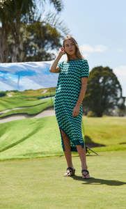 Thing Thing: Squiggle Dress - Sage & Cypress