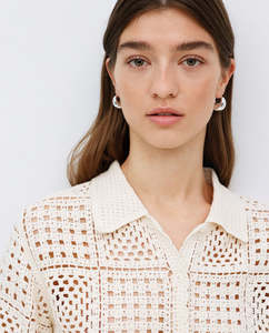 Yerse: YERSE: Crochet Cardigan