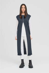 TAYLOR: Stitched Glaze Tunic. Sorm/Ivory