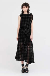 Taylor: Edifice Dress - Black Check