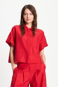 Pom: POM:BLOUSE Bloom Red
