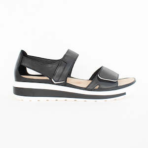 Sandals Low: Gedd Black White