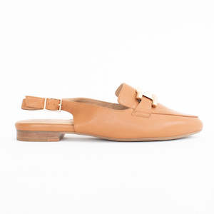 Shoes Low: Lizzah Dark Tan Leather