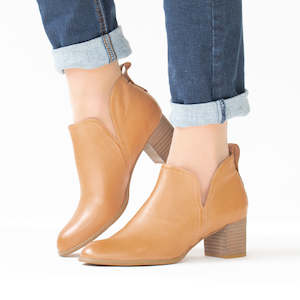 Ankle Boots Heel: Sequin Dark Tan