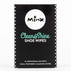 Foot Shoe Care: Minx Clean and Shine Shoe Wipes