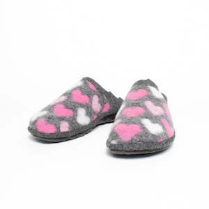 Slippers: Lille 100 Rose Heart