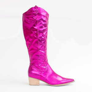Giddy Up Gal Cerise Metallic