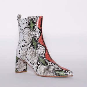 Ankle Boots Heel: Banti Multi Snake Print