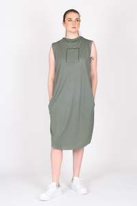 Clearance: Out Of Box Dress Sage