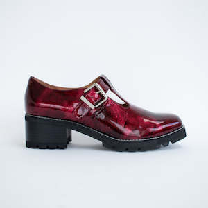 Shoes Mid: Derry Claret Patent