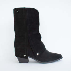 Babouche Lifestyle: Myla 2 Black Suede