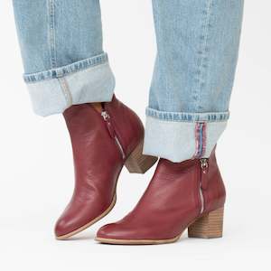 Ankle Boots Heel: Shiannely Burgundy