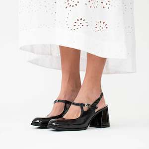 Shoes Heel: Baylor Black Patent