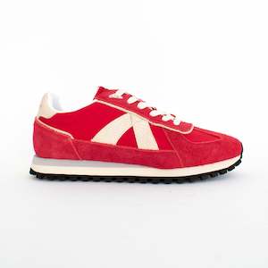 Sneakers: Gate Red Grey Snake Gold