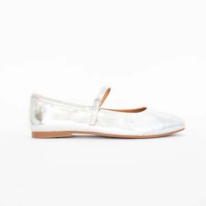 Shoes Flat: Passy Silver