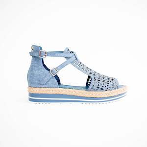 Sandals Mid: Accra Blue Denim