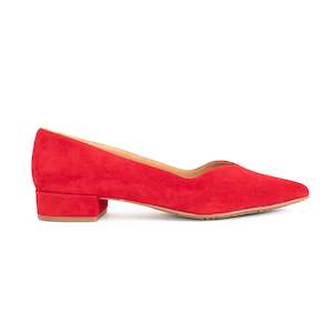 Ava Red Suede