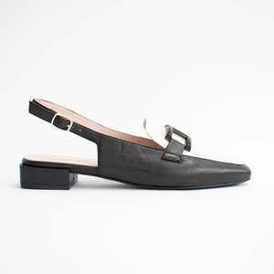 Shoes Flat: Saffi Black Bone