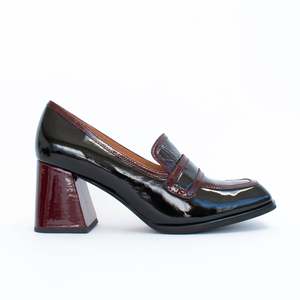 Bergen Black Bordo Patent
