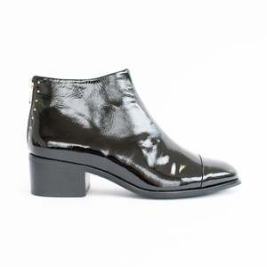 Ankle Boots Mid: Drake Black Patent