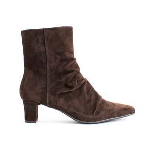Ankle Boots Mid: Janet Coffee Suede