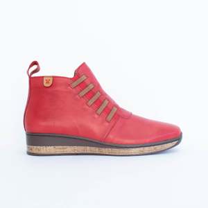 Ankle Boots Flat: Maddy Red