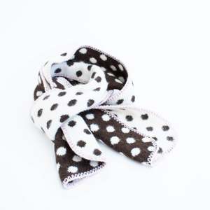 Minx: Dots Scarf Choc Ivory and Pink