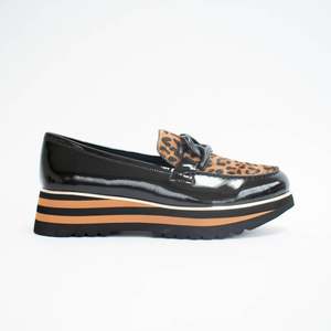 Eaila Black Tan Leopard