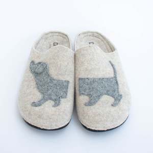 Slippers: Honey Oatmeal Grey