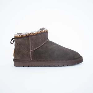 Slippers: Fuzzy Coffee Suede