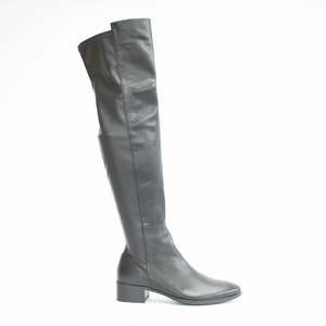 Long Boots: Thanes Black Stretch Smooth