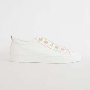 Sneakers: Pearla White Gold Diamond