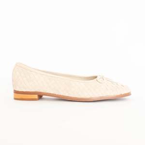 Camille Weave Ivory Suede