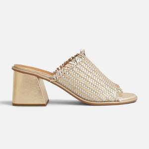 Sandals High: Blarney Gold Silver