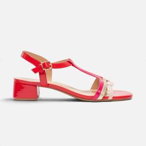 Sandals Mid: Selina Hot Pink Multi