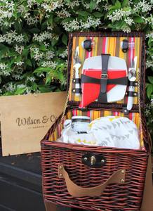 Products: Picnic Basket – Dark Wicker 2 person - Wilson & Co
