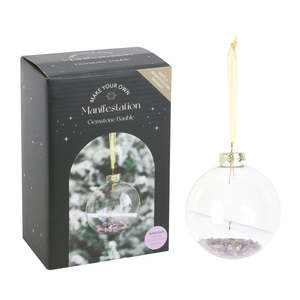 Wendys Top Christmas 2019 Ideas: Amethyst Manifestation Glass Christmas Bauble Kit