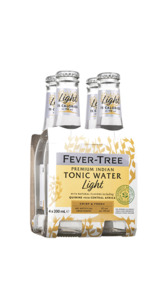 Soft Drinks: Fever Tree Light Indian Tonic Water 6 X4 Pk (24 X200 Ml)