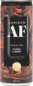 Curious AF Cuba Libre 0% 250ml (4 Pack)
