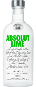 Absolut Lime Vodka 700ml