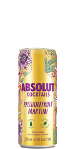 Absolut Cocktails Passionfruit Martini (4 x 250ml Cans)