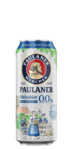 Paulaner Non-Alcoholic Weissbier 0.0% (24x 500ml Cans) BB:14/03/2025