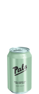 Pals: Pals Vodka, Hawke's Bay Lime and Soda (10x 330ml Cans)