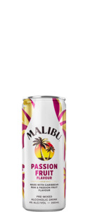 Rum Rtds: Malibu Passionfruit Pre-Mixed (10x 250ml Cans)