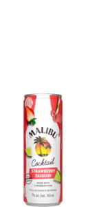 Rum Rtds: Malibu Strawberry Daiquiri Cocktail (4x 250ml Cans)