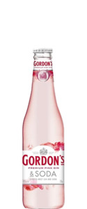 Gordon's Pink Gin and Soda (4x 330ml Bottles)