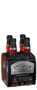 Gentleman Jack and Cola (4x 330ml Bottles)